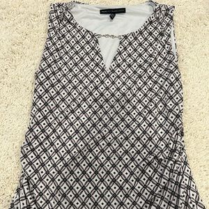 White house Black market multicolor shell top